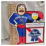 24x20 Metal Sign Pabst Blue Ribbon
