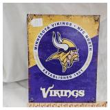 16x12 MN Vikings Metal Sign
