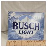 16x12 Busch Light Metal Sign