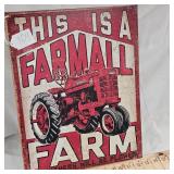 16x12 Farmall Farm Metal Sign