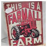 16x12 Farmall Farm Metal Sign