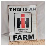 16x12 IH Farm Metal Sign