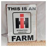 16x12 IH Farm Metal Sign