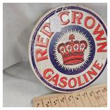 12x12 Red Crown Gas Metal Sign