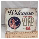 16x12 Miller High Life Metal SIgn