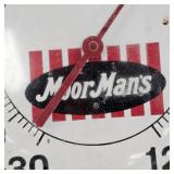 13 Inch Round Moor Mans Feed Vintage Thermometer
