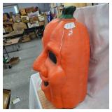 Huge 28" Blow Mold Vintage Halloween Pumpkin