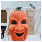Huge 28" Blow Mold Vintage Halloween Pumpkin