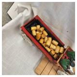 Vintage Cast Budweiser Clydesdale Wagon and Horses, complete