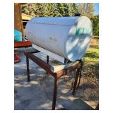 Large Diesel Fuel Tank on Metal Stand