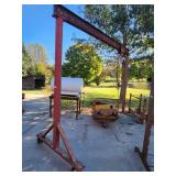 Steel Gantry Crane Frame with Manual Chain Hoist and Trolley