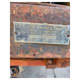 Heavy-Duty Industrial Cart with Casters and Scrap Metal Parts