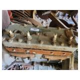 Vintage Flathead Inline Engine Block with Head T-B3 CWC Marked