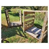 Set of 2 Wooden Storage or Firewood Racks