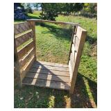 Set of 2 Wooden Storage or Firewood Racks