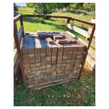 Pallet of Used Red Brick Pavers