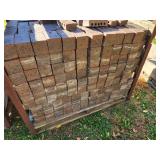 Pallet of Used Red Brick Pavers