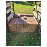 Pallet of Red Clay Bricks for Landscaping or Construction