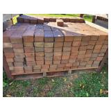Pallet of Red Clay Bricks for Landscaping or Construction