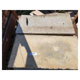 Stack of 16 Used Concrete Sidewalk Slabs