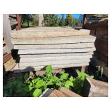 Stack of 16 Used Concrete Sidewalk Slabs