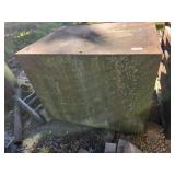 Heavy-Duty Metal Storage Chest with Contents
