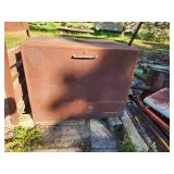 Heavy-Duty Metal Storage Chest with Contents