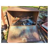 Heavy-Duty Metal Storage Chest with Contents
