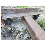 Heavy Duty Steel Beam with Casters for Material Handling