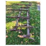Antique 2-Point Spring Tooth Cultivator Farm Implement