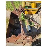 Vintage Pull Type Tractor Bucket Attachment