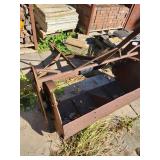 Vintage Pull Type Tractor Bucket Attachment