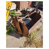 Vintage Pull Type Tractor Bucket Attachment