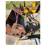 Vintage Pull Type Tractor Bucket Attachment
