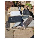 Collection of Assorted Granite and Stone Countertop Remnants