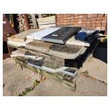 Collection of Assorted Granite and Stone Countertop Remnants