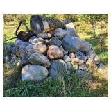 Large Collection of Fieldstone boulder