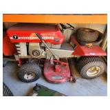 Massey Ferguson 7 Electric Start Riding Lawn Mower with Extra Wheel
