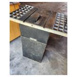 Lot of Table saws, power tools and work bench cabinet