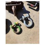 Group of Heavy Duty Shackles and Hitch Attachments