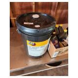 Automotive Fluids Lot: CAT DEO-ULS 10W-30 Oil, Mobil Delvac 1300 Super 15W-40, NAPA ATF, Gold Oil Filter