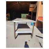Heavy Duty stainless Steel Utility Table on Casters with Lower Shelf