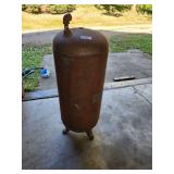 Large Vintage Industrial Air Compressor Tank
