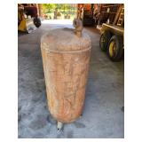 Large Vintage Industrial Air Compressor Tank
