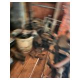Collection of Vintage Small Engines and Mechanical Parts