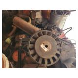 Collection of Vintage Small Engines and Mechanical Parts