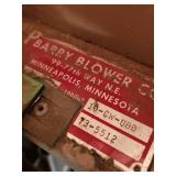 Barry Blower Co. Industrial Blower Model 10-CW-UBD