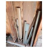 Large Assortment of Scrap Metal Tubing, Rods, and Flat Bar