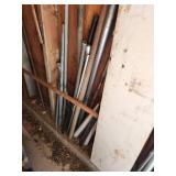 Large Assortment of Scrap Metal Tubing, Rods, and Flat Bar