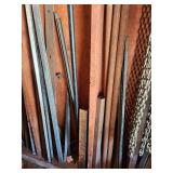 Large Assortment of Scrap Metal Tubing, Rods, and Flat Bar